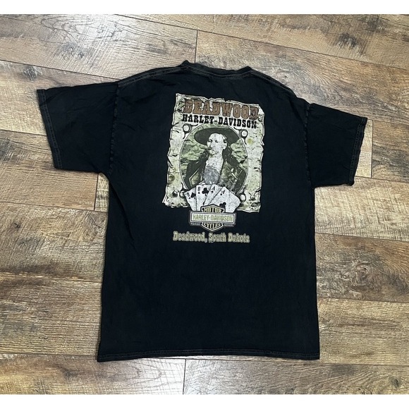 Other - Harley Davison Playing Cards Deadwood,‎ South Dakota Graphic T-Shirt Grey